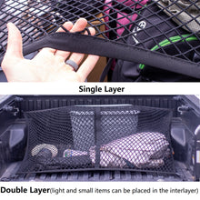 Load image into Gallery viewer, Highly Elastic Cargo Net, Simple Truck Bed Cargo Mesh Organizer, Suitable for Daily Light Loads of Trucks, 4&#39;x4&#39; Stretches to 7&#39;x7&#39;
