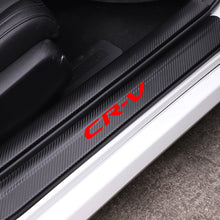 Load image into Gallery viewer, Carbon Fiber Vinyl Reflective Sticker Car Door Sill Trim Scratch Plate for CR-V
