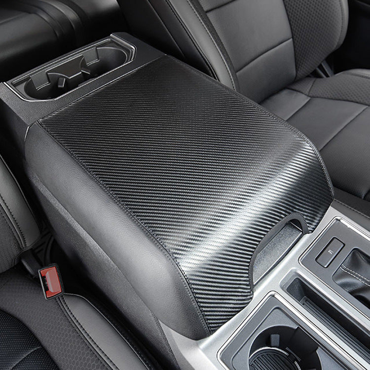 Car Armrest Cover Leather Central Cover Waterproof Anti-Scratch protective cover for f150 Raptor