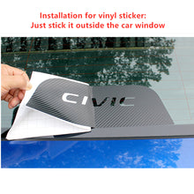 Load image into Gallery viewer, SENYAZON Civic High Brake Light Sticker Acrylic Projection Board Top Tail Light Stickers Car High Mounted Decorative Emblems for Civic
