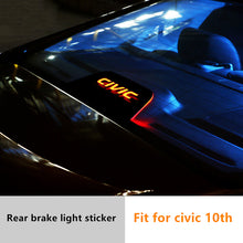 Load image into Gallery viewer, SENYAZON Civic High Brake Light Sticker Acrylic Projection Board Top Tail Light Stickers Car High Mounted Decorative Emblems for Civic
