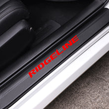 Load image into Gallery viewer, Carbon Fibre Vinyl Reflective Car Door Sill Protector Scuff Plate for Honda Ridgeline
