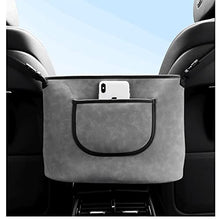 Load image into Gallery viewer, SENYAZON Car Handbag Holder Between Seats Suede Large Capacity Car Purse Holder Automotive Consoles &amp; Organizers for Document Phone Storage
