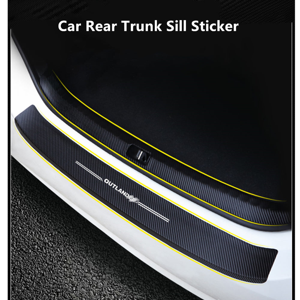 Car Trunk Rear Bumper Guard Door Sill Sticker for Outlander Rear Bumper Protector