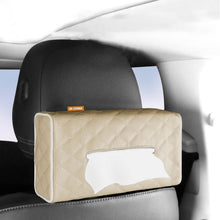 Load image into Gallery viewer, SENYAZON Tissue Holder for Car Diamond PU Leather Universal Car Sun Visor or Vehicle Backseat Tissue Holder
