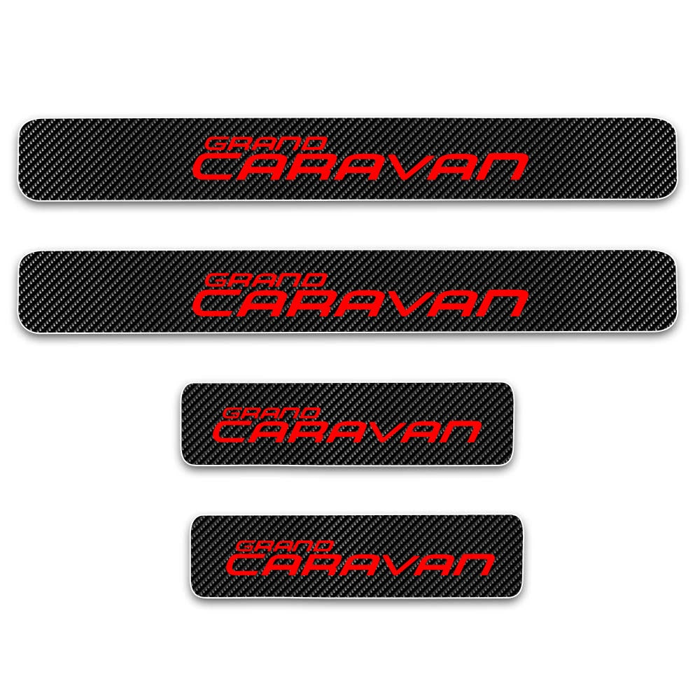 Car Threshold Pedal Sticker for Grand Caravan Decoration Scuff Plate Vinyl Sticker