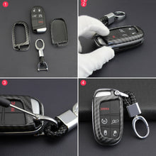 Load image into Gallery viewer, Car Key Case For Jeep GrandCherokee/Cherokee/Renegade/Compass Dodge Chrysler
