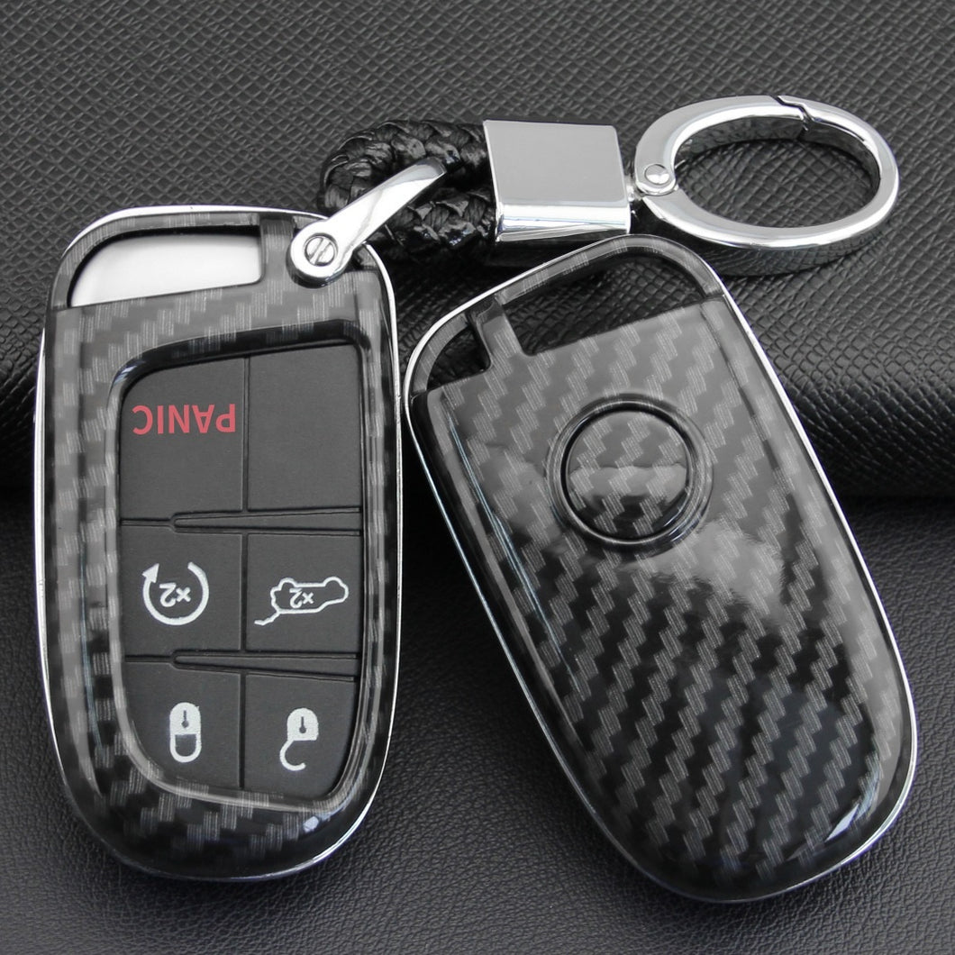 Car Key Case For Jeep GrandCherokee/Cherokee/Renegade/Compass Dodge Chrysler