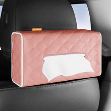 Load image into Gallery viewer, SENYAZON Tissue Holder for Car Diamond PU Leather Universal Car Sun Visor or Vehicle Backseat Tissue Holder
