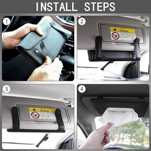 Load image into Gallery viewer, Senyazon 2 Pcs Car Tissue Holder, Visor Tissue Holder Car Tissue Holder for Car PU Leather Tissue Box Holder for Car Sun Visor &amp; Seat Back
