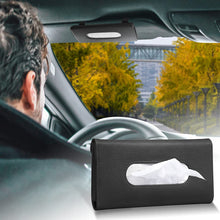 Load image into Gallery viewer, Senyazon 2 Pcs Car Tissue Holder, Visor Tissue Holder Car Tissue Holder for Car PU Leather Tissue Box Holder for Car Sun Visor &amp; Seat Back
