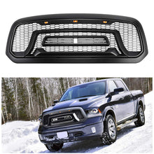 Load image into Gallery viewer, Grill for Dodge Ram 1500 2013-2018 Rebel Grill and 3 Amber LED lights ABS Front Grille (with Letter)
