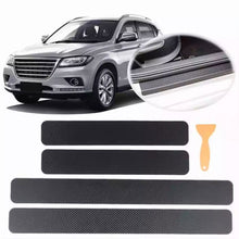 Load image into Gallery viewer, 4PCS Car Stickers Universal Sill Scuff Anti Scratch Carbon Fiber Auto Car Door Sticker Decals AUTO Car Accessories
