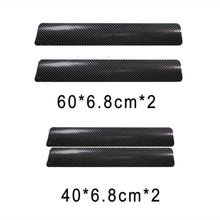 Load image into Gallery viewer, 4PCS Car Stickers Universal Sill Scuff Anti Scratch Carbon Fiber Auto Car Door Sticker Decals AUTO Car Accessories
