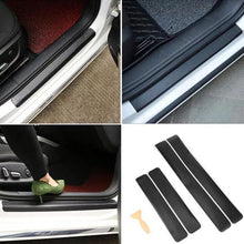 Load image into Gallery viewer, 4PCS Car Stickers Universal Sill Scuff Anti Scratch Carbon Fiber Auto Car Door Sticker Decals AUTO Car Accessories
